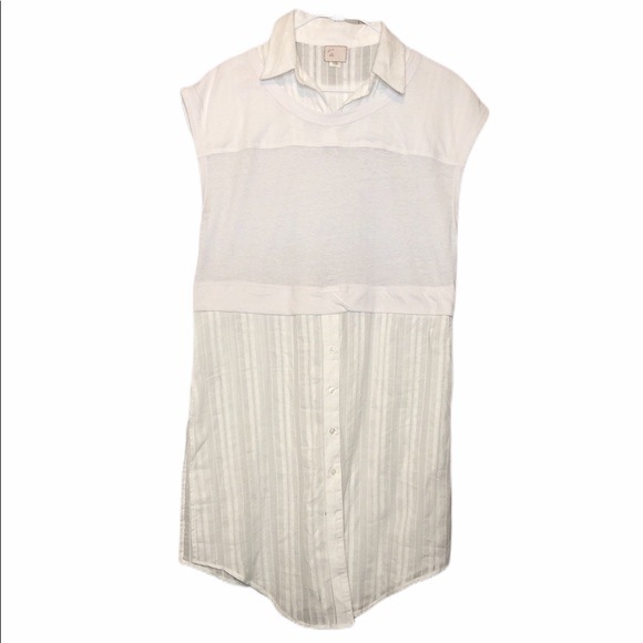 ANTHRO Postmark Londra Layered Tunic White XS - Picture 2 of 12